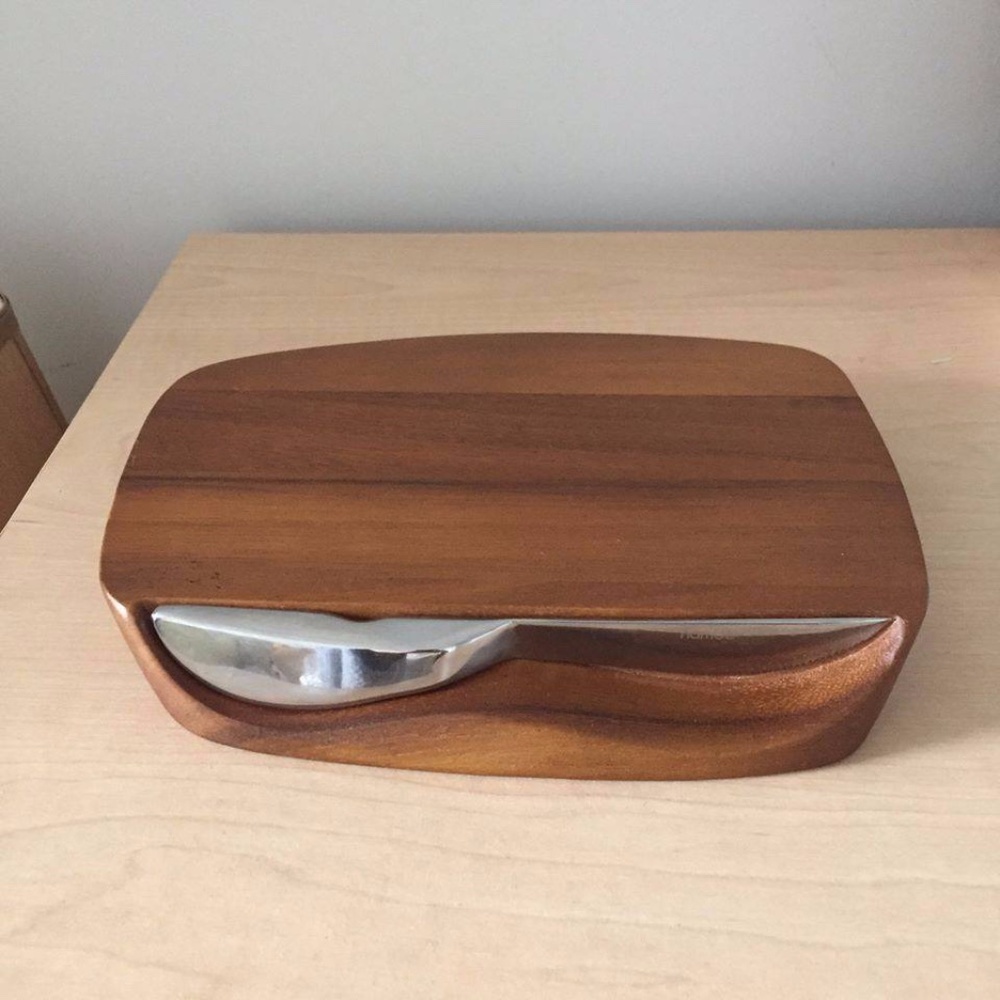 Nambe Real Solid Acacia Wood Blend Cheese Board